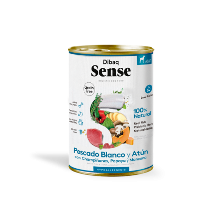 Dibaq Sense Pescado Blanco y Atún – Grain Free Húmedo