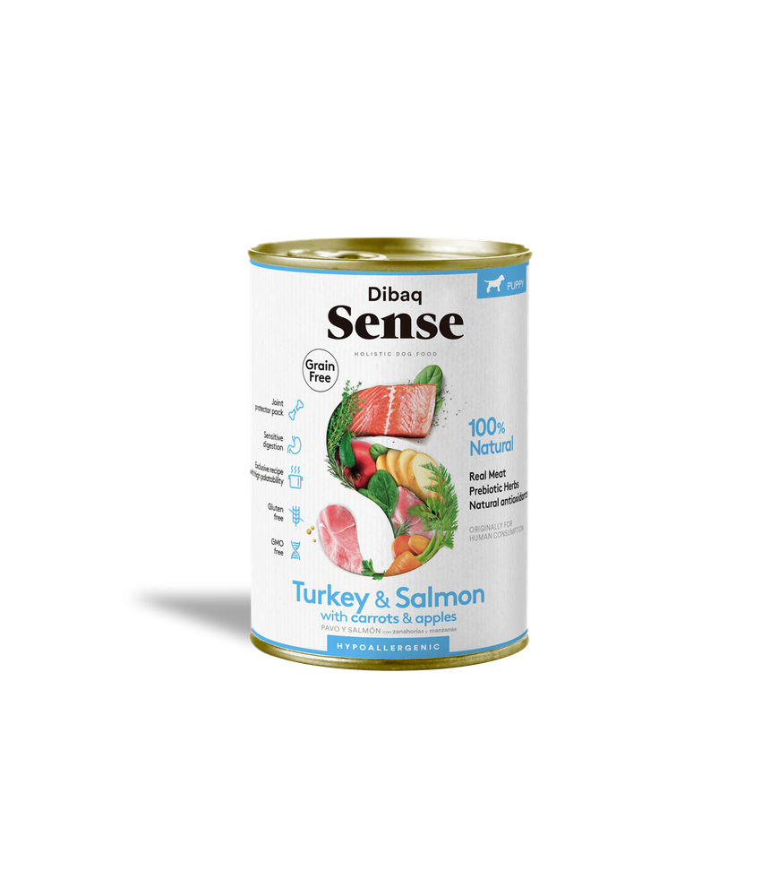 Dibaq Sense Salmón y Pavo – Cachorros Grain-Free