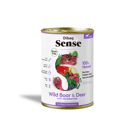Dibaq Sense Jabalí y Ciervo – Lata Grain-Free 380 g