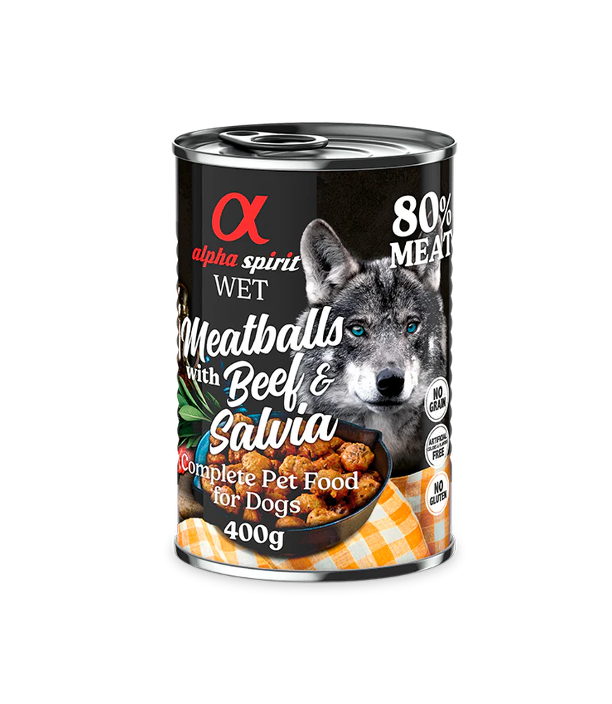 Albóndigas Ternera y Salvia – Comida húmeda 400 g