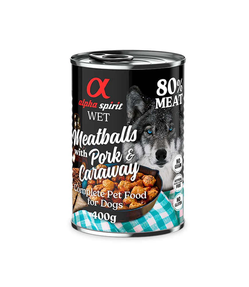 Albóndigas de Cerdo y Alcaravea – Húmedo 400 g