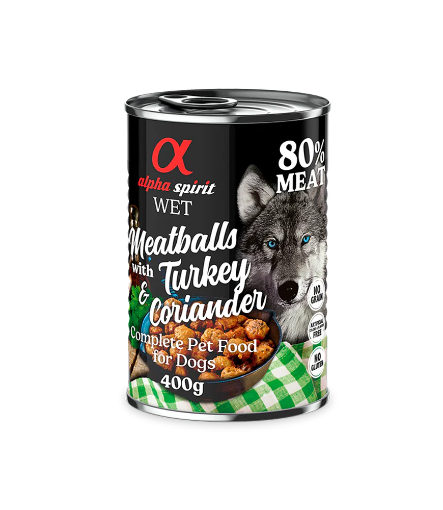 Albóndigas Pavo y Cilantro – Húmedo 400 g