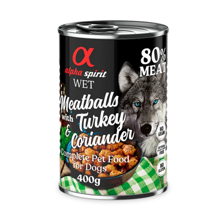 Albóndigas Pavo y Cilantro – Húmedo 400 g