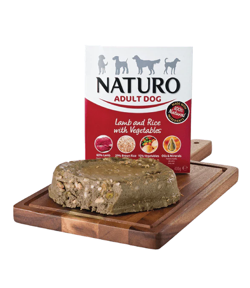 Naturo Cordero y Arroz – Húmedo Adulto 400 g