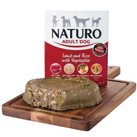 Naturo Cordero y Arroz – Húmedo Adulto 400 g
