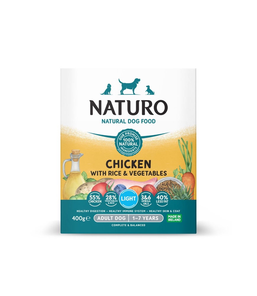 Naturo Light Pollo y Arroz – Húmedo Ligero 400 g