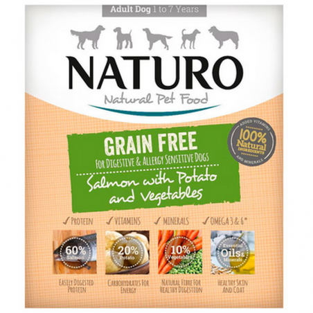Naturo Salmón & Patatas – Grain-Free Húmedo 400 g