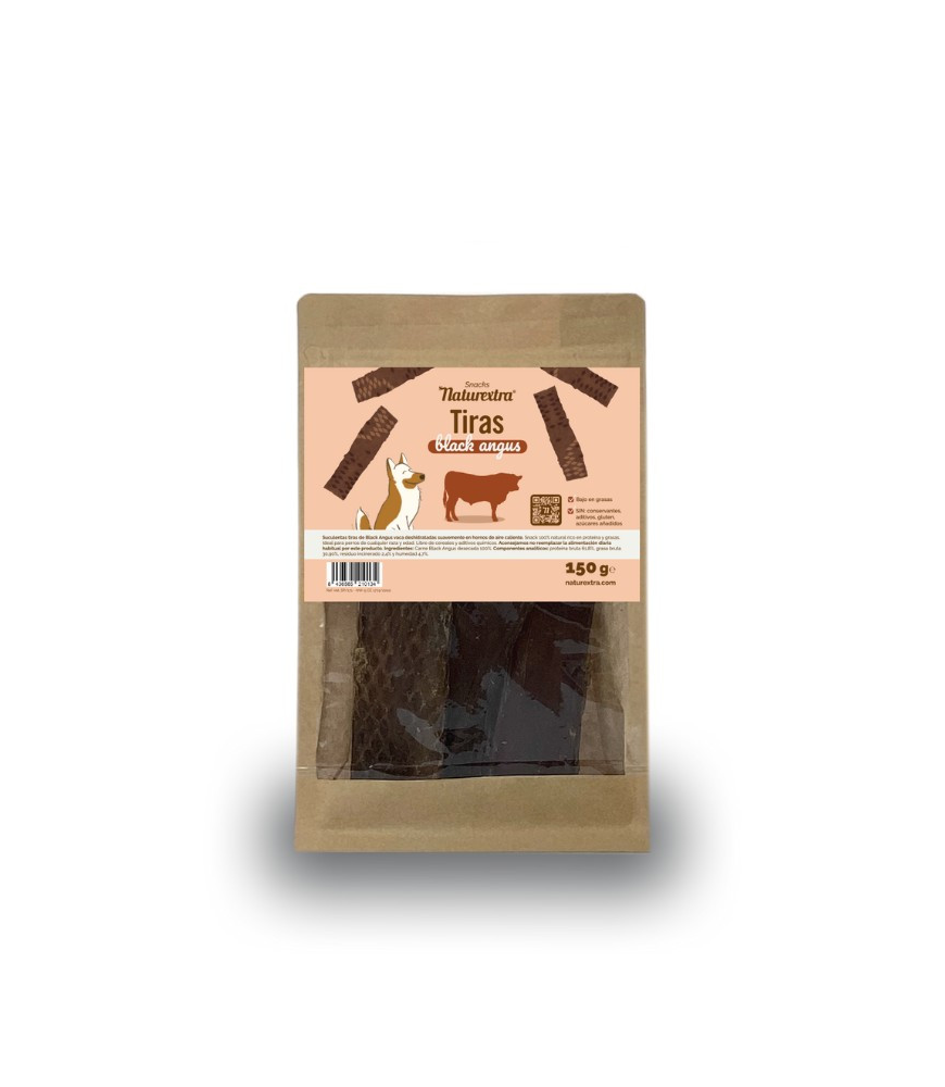 Tiras Black Angus – Snack natural para perros