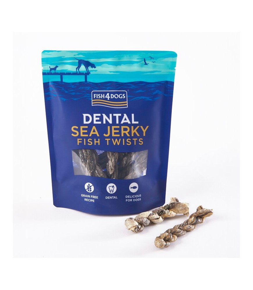 Fish4Dogs Dental Sea Jerky Fish Twists – Snack dental
