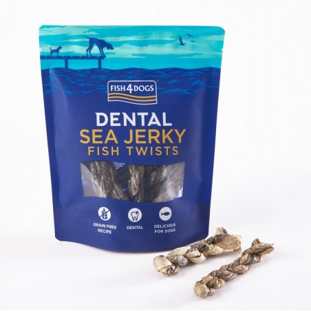 Fish4Dogs Dental Sea Jerky Fish Twists – Snack dental