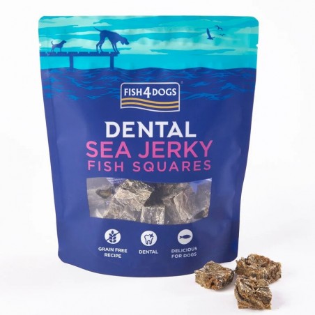Fish4Dogs Sea Jerky Fish Squares – Snack dental perros
