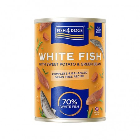 Fish4Dogs Pescado Blanco y Boniato – Completo 395 g