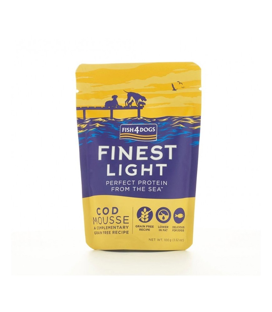 Fish4Dogs Pouch Bacalao – Mousse sin cereales