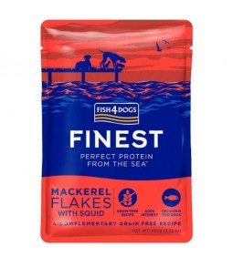 Fish4Dogs Pouch Calamar – Complemento húmedo