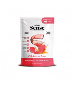 Dibaq Cat Bocaditos Pollo y Atún – Húmedo para gatos