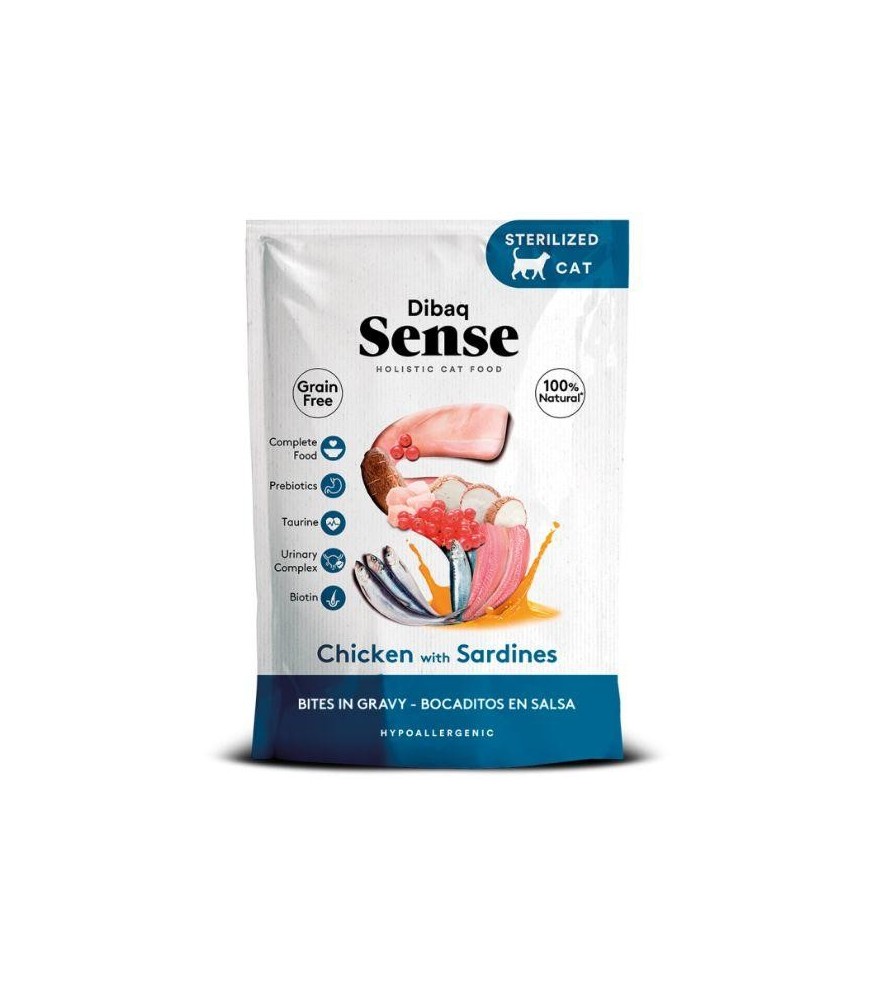 Dibaq Cat Bocaditos Pollo y Sardinas – Húmedo gato