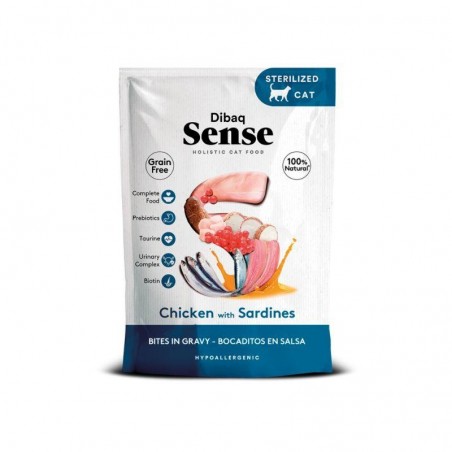 Dibaq Cat Bocaditos Pollo y Sardinas – Húmedo gato