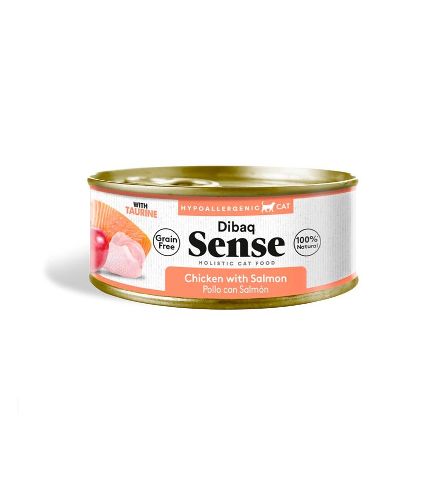 Dibaq lata pollo con salmón