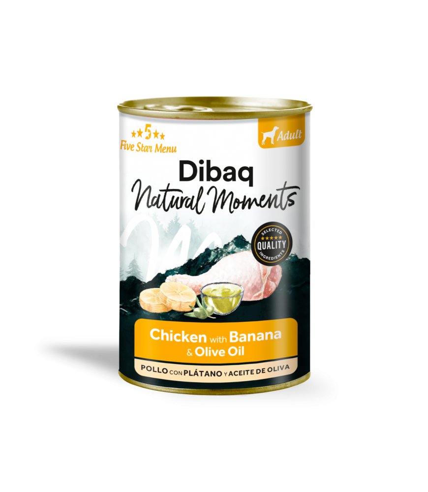 Dibaq Natural Moments Chicken with Banana – Snack perro