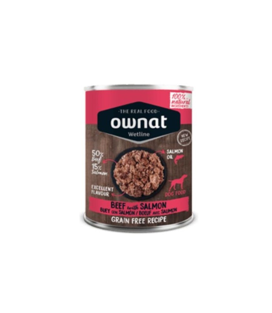 Ownat Vacuno y Salmón – Wetline Grain‑Free 395 g