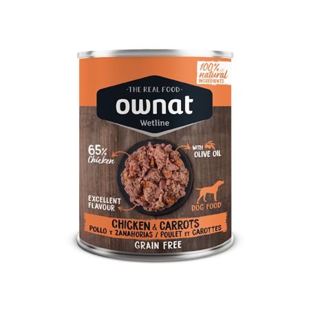 Ownat Wetline Pollo & Zanahorias – Húmedo 400 g